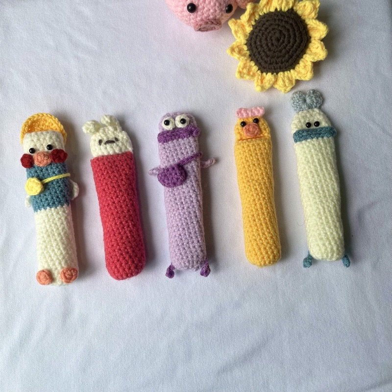 Túi đựng son bằng len handmade