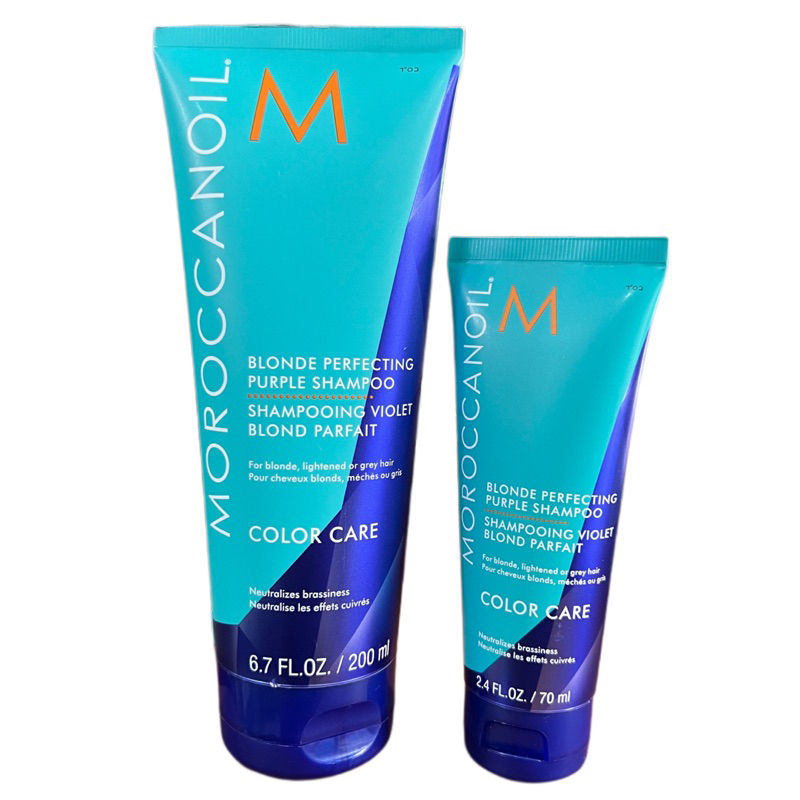 Dầu gội tím khử sắc tố vàng Moroccanoil Blonde Perfecting Purple Shampoo 200ml ( New 2022 )