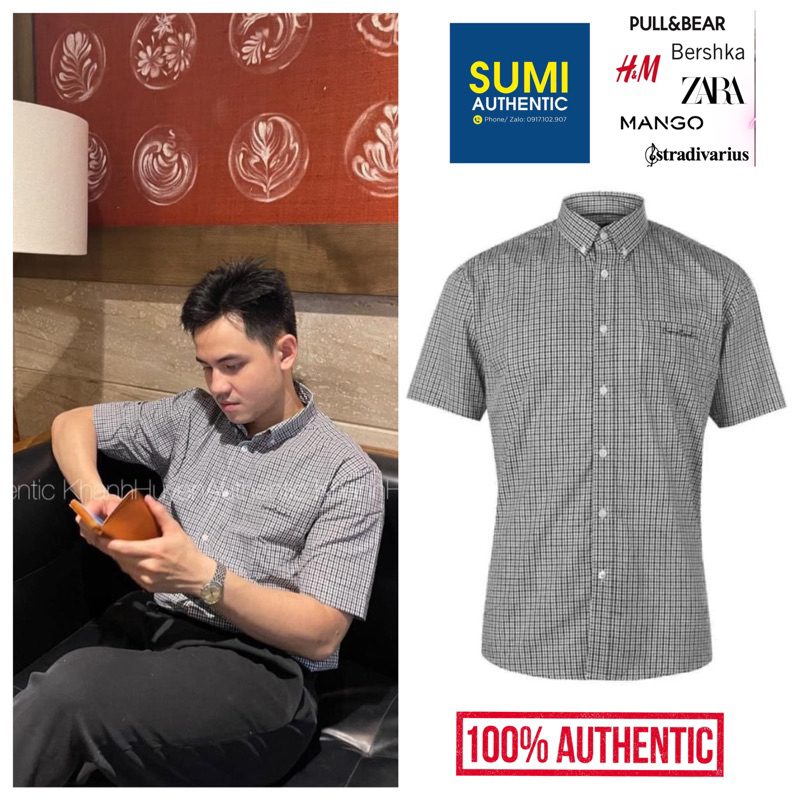Áo sơmi nam ngắn tay Pierre cardin