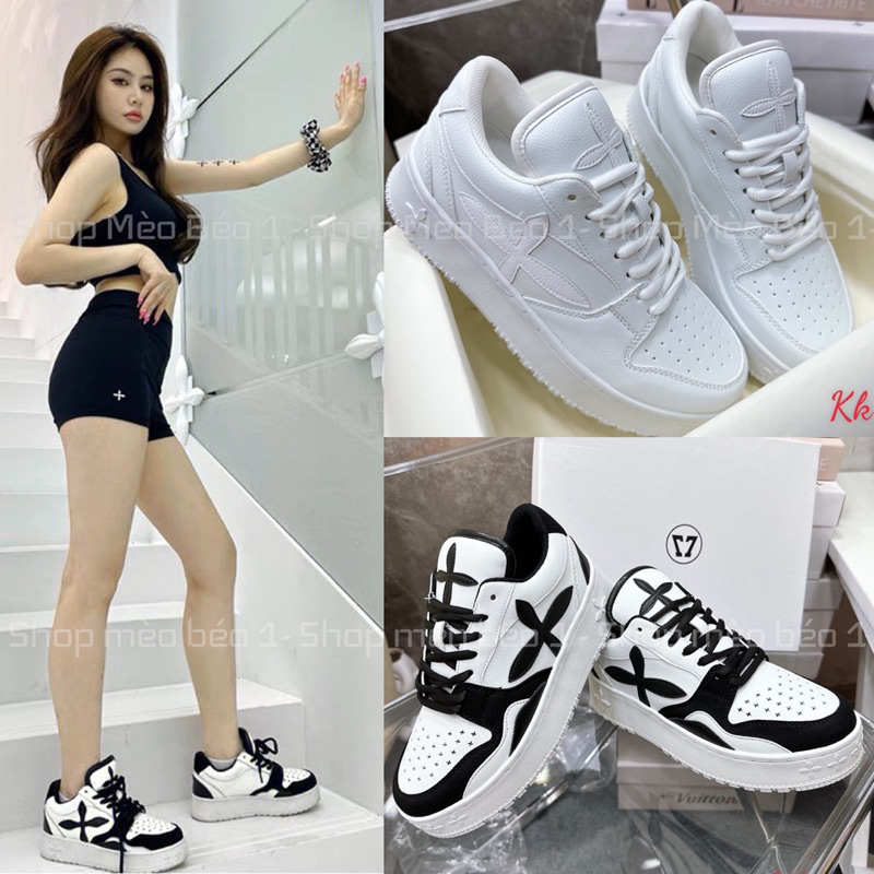 Giày thể thao sneaker chữ thập phối màu fullbox hàng quảng châu cao cấp