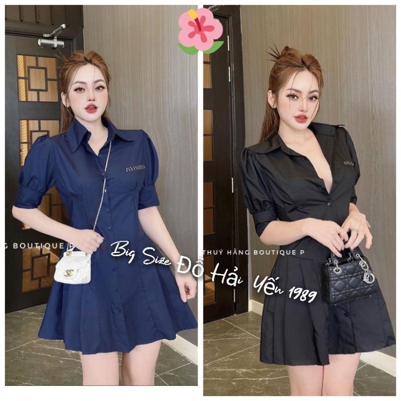 Đầm Sơ Mi Big Size (55kg đến 100kg)