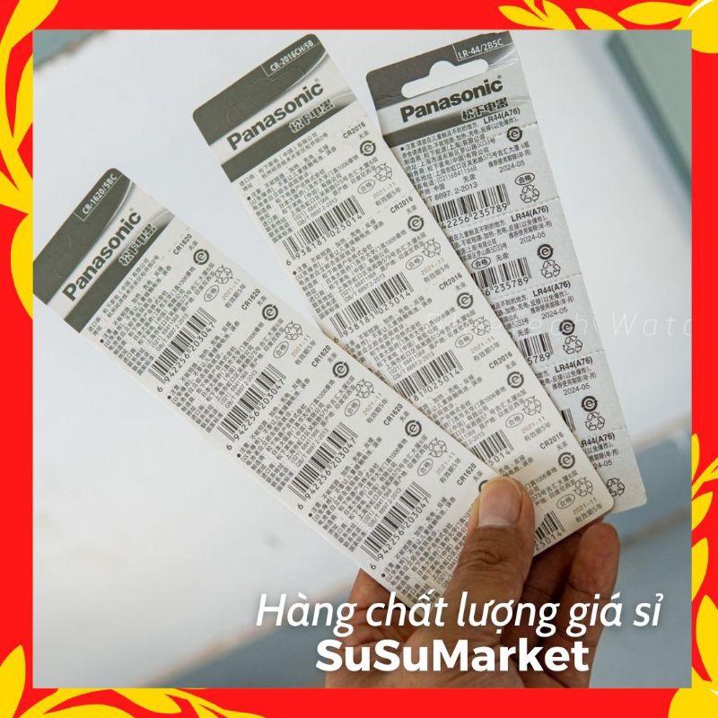Pin Panasonic CR2032 - CR2016 - CR2025 Chính Hãng Chuyên Dụng Cho Remote, Khoá Thông Minh