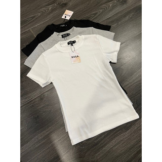 Áo thun babytee thun gân cổ tròn basic Rosa