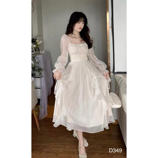 ĐẦM VOAN TRẮNG TIỂU THƯ CÔNG CHÚA - D349