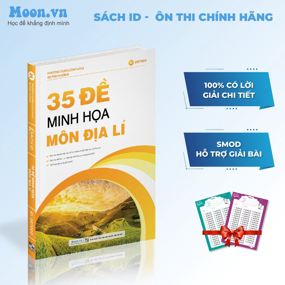 Bộ đề minh họa ôn luyện thi THPTQG 2023: 35 đề minh họa môn Địa lý | Sách ID