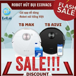 Robot Hút Bụi Lau Nhà Tự Động Thông Minh Ecovacs Deebot T8 Aivi T8 MAX