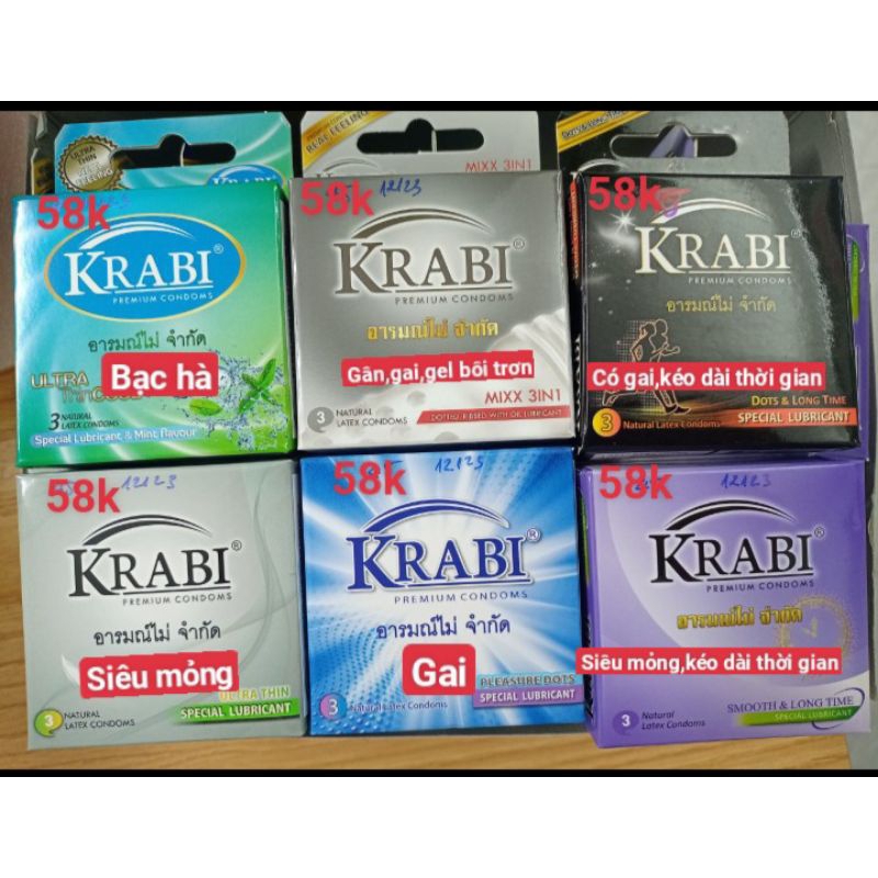 💯💯💯 Sale Sale Bao cao su Karabi nhập khẩu Thái Lan có hoá đơn