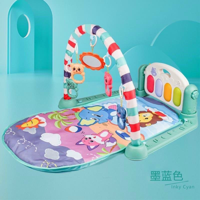Thảm Nhạc Cho Bé Nằm Chơi Cao Cấp Với 25 Bài Nhạc Vui Nhộn Và Móc Treo Hình Thú Ngộ Nghĩnh
