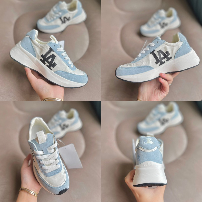 Giày Sneaker MLB Chunky Jogger Vàng-Be-Xám
