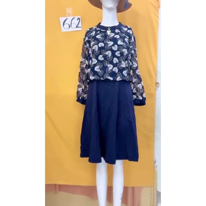 đầm voan phối chân váy Thun size M/L. S662