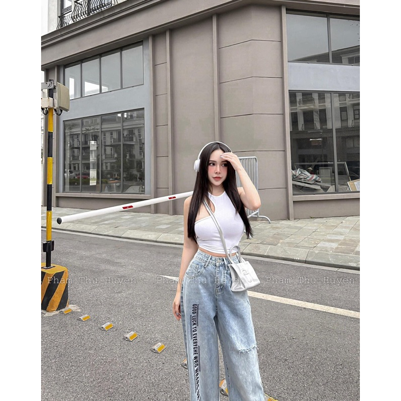 A22-Áo ba lỗ khoét vai dáng croptop Sammivnxk☘️freeship