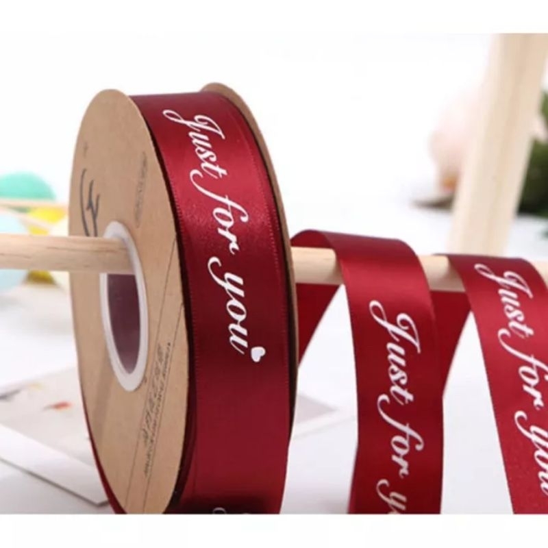 Ruy băng chữ khổ 1cm- 2cm -2,5cm