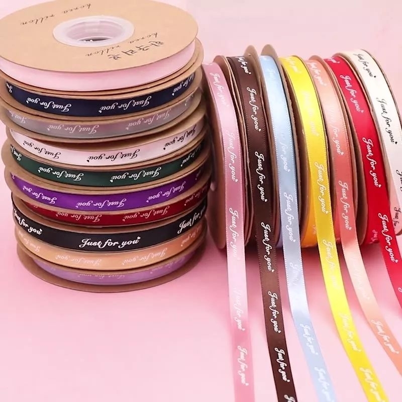 Ruy băng chữ khổ 1cm- 2cm -2,5cm