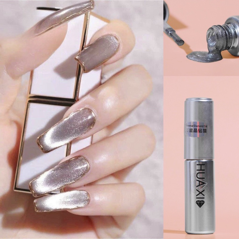 Top mắt mèo kim cương Huaxi 9D chính hãng  - sơn gel mắt mèo kim cương Huaxi lấp lánh sang chảnh