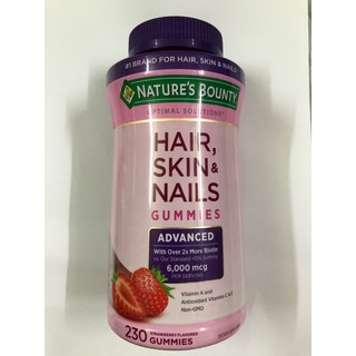 Kẹo dẻo đẹp da, tóc, móng Hair Skin Nail Gummies 230 Viên - Mỹ
