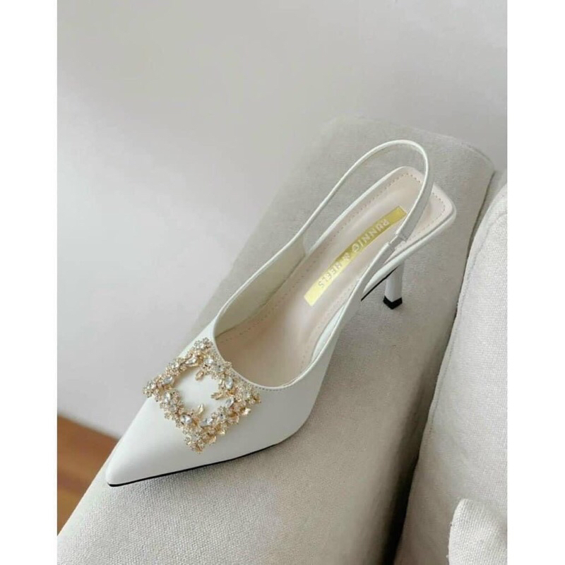 ẢNH THẬT GIÀY CAO GÓT NỮ BÍT MŨI KHÓA VUÔNG SANG CHẢNH GÓT NHỌN ,GÓT Vuông 7P ÊM CHÂN SIÊU XINH