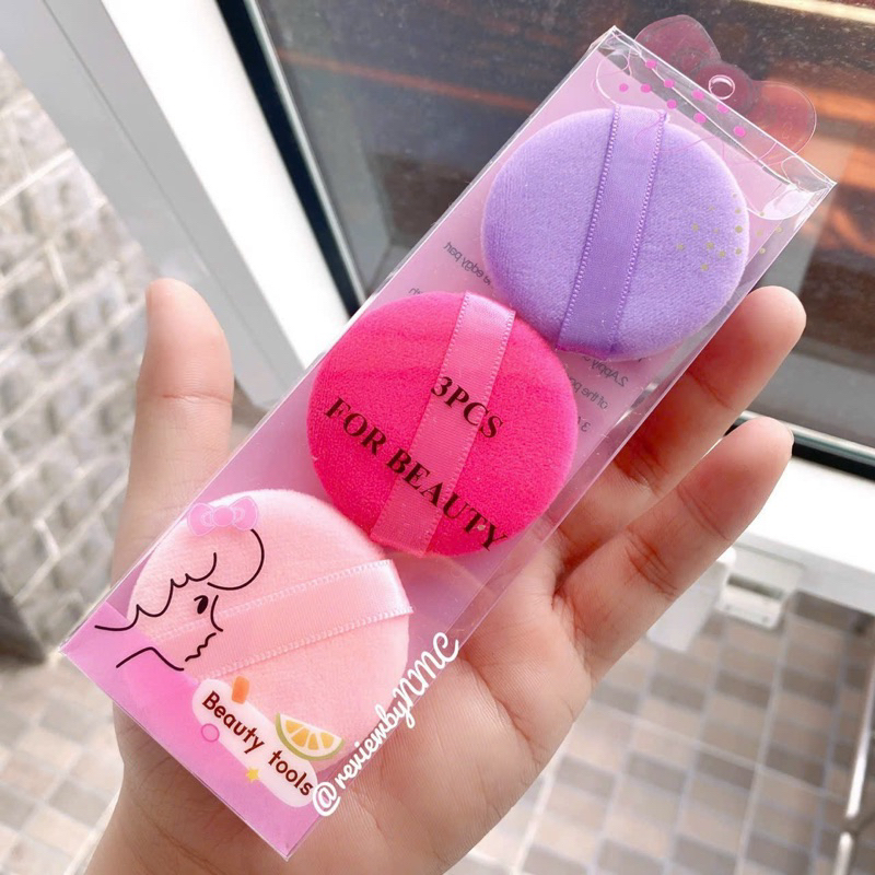 Set 3 Bông dặm phấn má hồng Beauty Tool