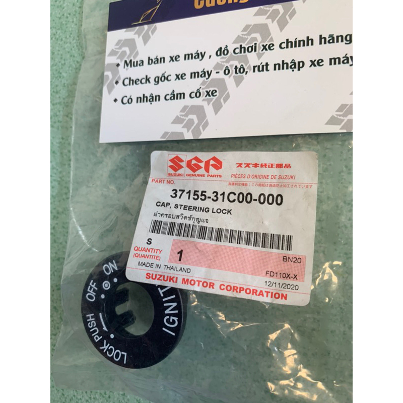 Chụp ổ khoá Xipo Satria RGV theo xe