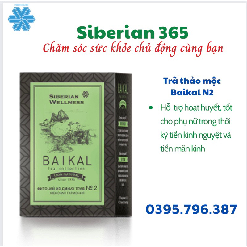 [Trà Nữ N2] Trà thảo mộc Siberian Baikal tea collection Herbal tea N2 - 30 túi - Date 2024