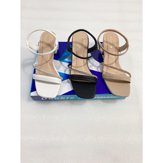 Giày Sandal Cao Gót 3phân Mix đá