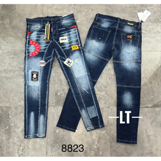 những mâu quần jen nam  dài dsq ông côn quản châu lô gô hót nhất 2023 hình  ảnh  thật  giá rẻ khoá  lệch  kéo vàng