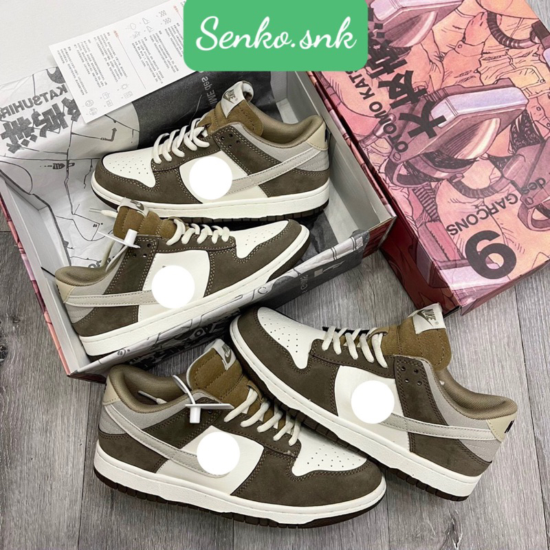 Giày sneaker Sb dunk low otomo katsuhiro nâu da lộn thể than nam nữ,Full box kèm quà tặng