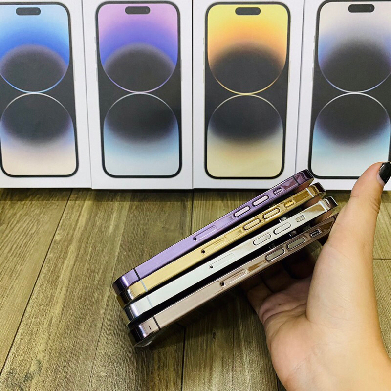 Mô Hình Trưng Bày 14Pro/14Promax Màu Trắng Đen Vàng Tím Siêu Đẹp / Mô Hình Điện Thoại Trưng Bày