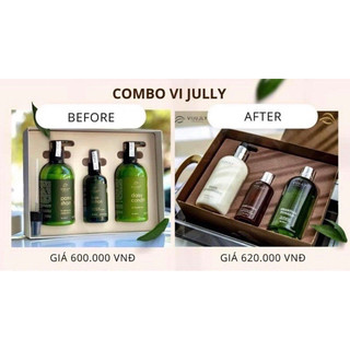 COMBO VIJULLY GỘI XÃ TINH DẦU BƯỞI MẪU MỚI (Có hộp Hàng Chính Hãng 100%)