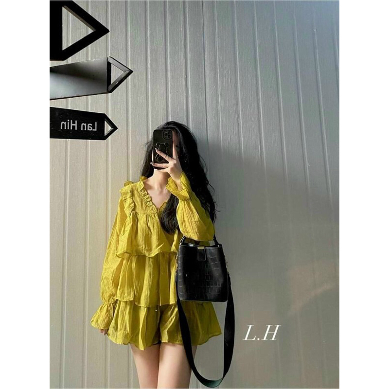 Sơ mi bèo 3 tầng