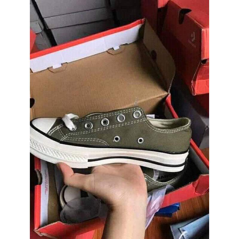 Giày thể Thao converse Xanh Rêu Cổ thấp