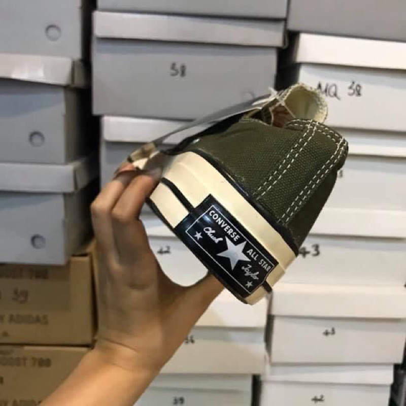 Giày thể Thao converse Xanh Rêu Cổ thấp