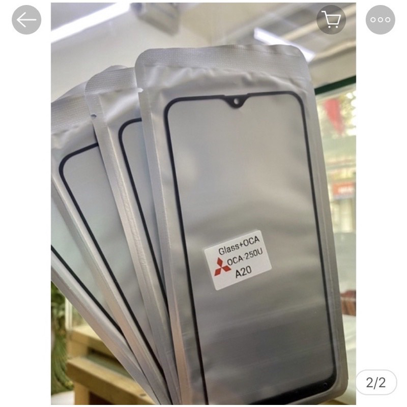 Kính ép màn hình Samsung A20