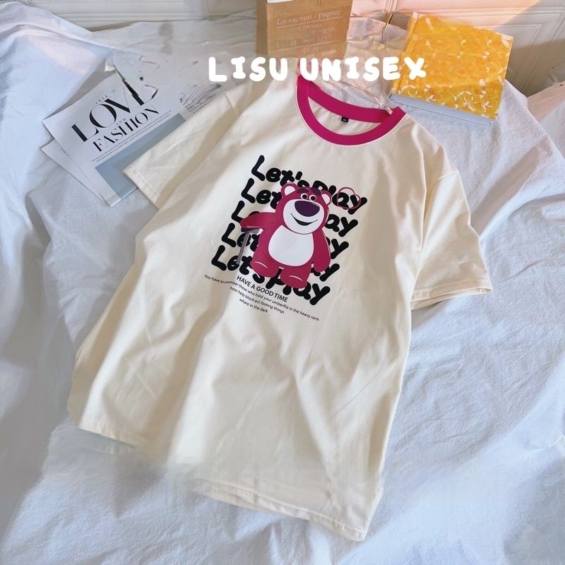 áo thun phối cổ màu hồng sen ✨ áo thun cotton 4 chiều