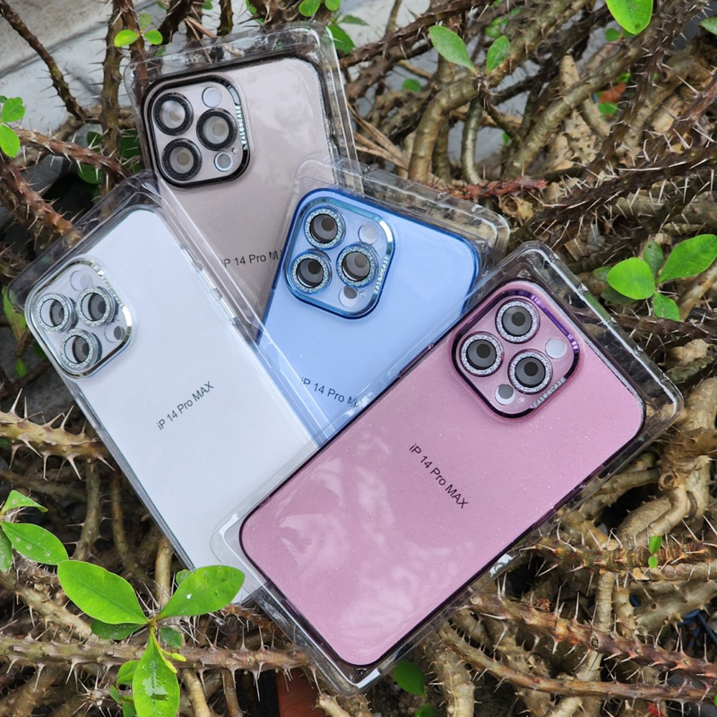 Ốp lưng Meruyi trong ánh nhũ bảo vệ camera cho iPhone 14 Pro max, 14 Pro, 13 Pro max, 12 Pro max siêu lấp lánh nổi bật