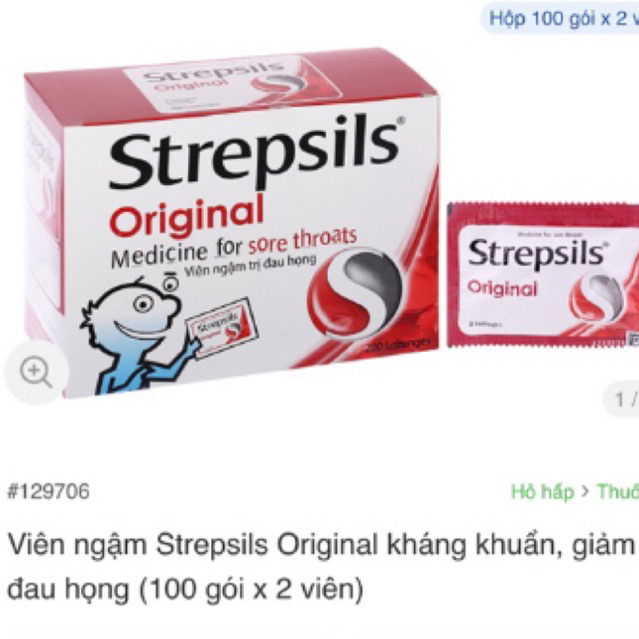 Viên Ngậm Strepsil đỏ