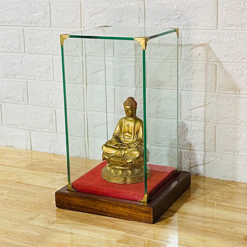 Khung kính trưng bày tượng kích thước lọt lòng 11 x 11 cao 17 cm