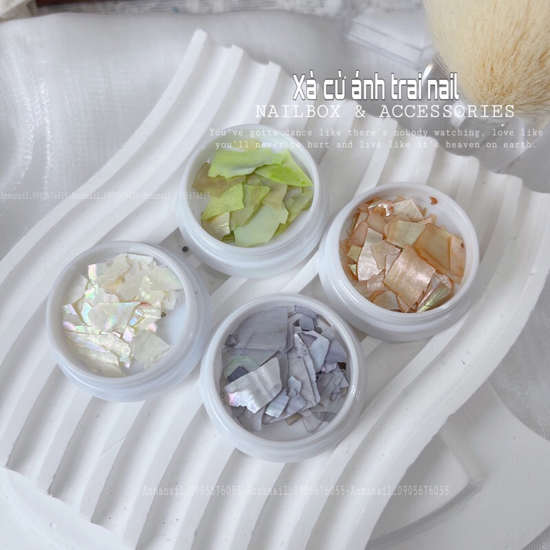 Xà cừ ánh trai trang trí móng tay, phụ kiện nail giá rẻ