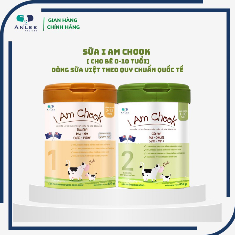 Sữa I AM CHOOK số 2 - Khối Lượng 850gram
