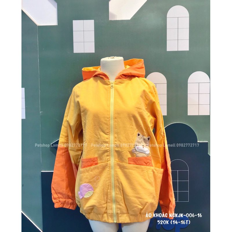Áo Khoác chống nắng Cotton thoáng mát PETSHOP LAMELL NCKJK 006 (cho bé gái 14-16 tuổi)