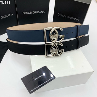 [ Luxury ] Thắt lưng, dây nịt, belt Dolce Gabbana logo DG bạc 85-105cm fullbox LA 1-1 on web