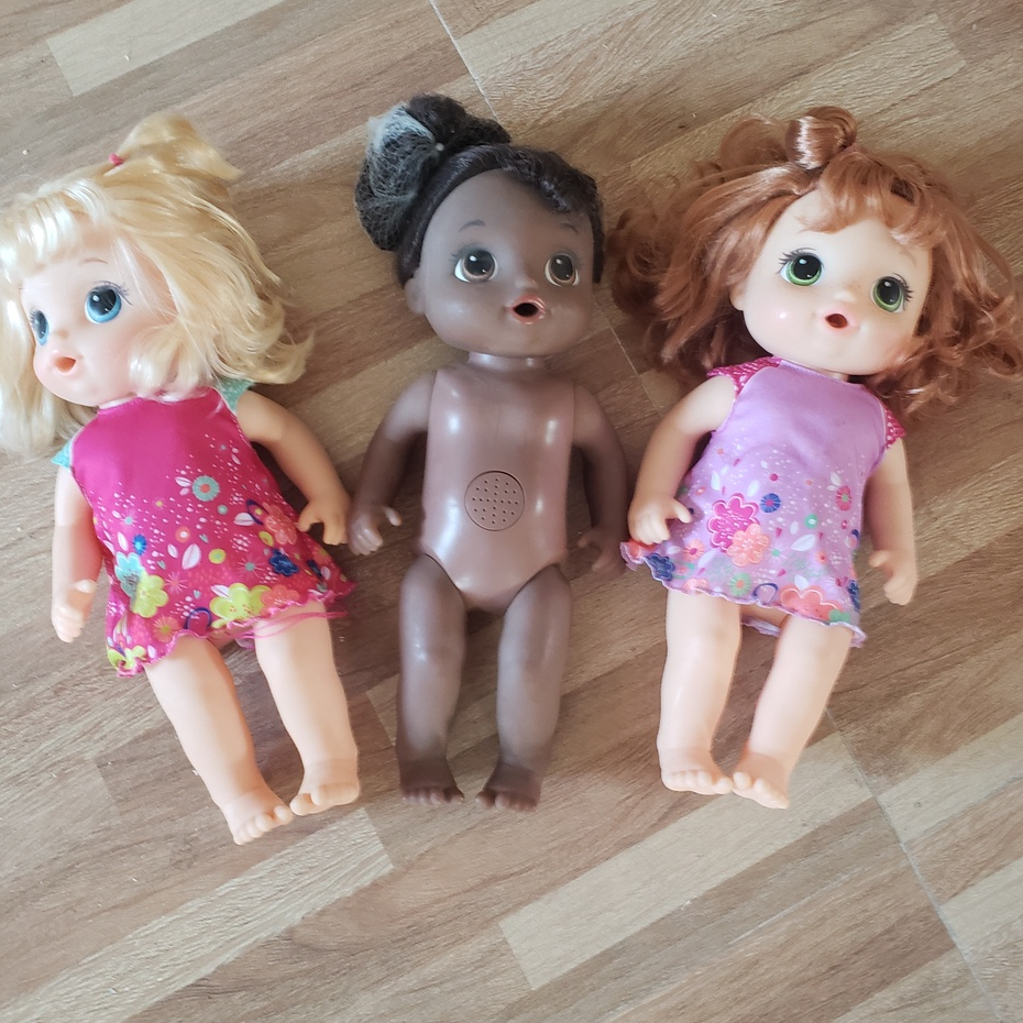 Búp Bê Mỹ Bé Lala Tập Ngồi  + Bô Tím Baby Alive