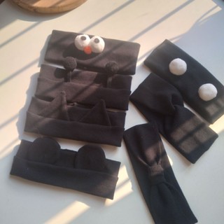  Turban  Băng Đô  Nhiều Kiểu Cho Bé Trai - Gái Màu Đen 