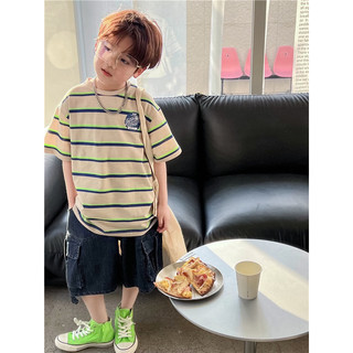 [XẢ KHO] Quần short Jean đai cá tính bé trai