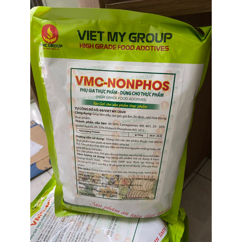 💕 VMC NONPHOS TẠO GIÒN DAI SẦN SẬT CHO GIÒ , CHẢ LỤA , xúc xích