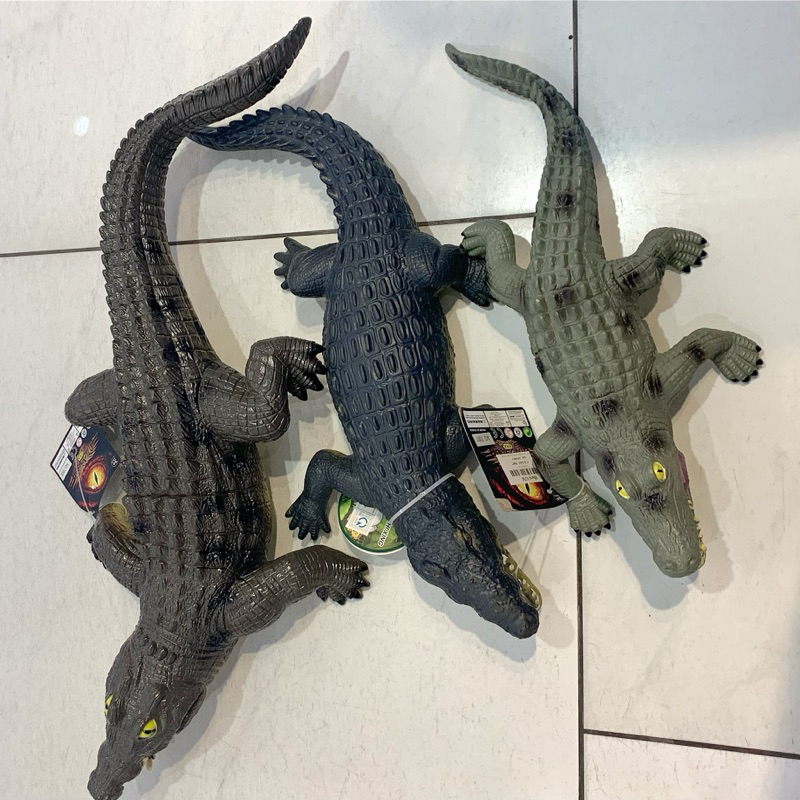 Đồ chơi mô hình cá sấu nhựa mềm có âm thanh cho bé , mô hình đồ chơi sinh vật biển cá sấu bằng nhựa cho bé