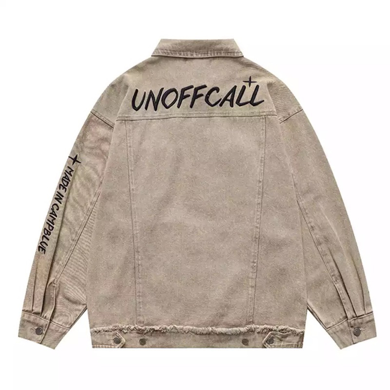 Áo Khoác Jeans Nam Nữ From Rộng Chất Vải Dầy Dặn Chữ Thêu Nổi, Áo Bò Thời Trang Unisex Phong Cách Trẻ Trung Năng Động