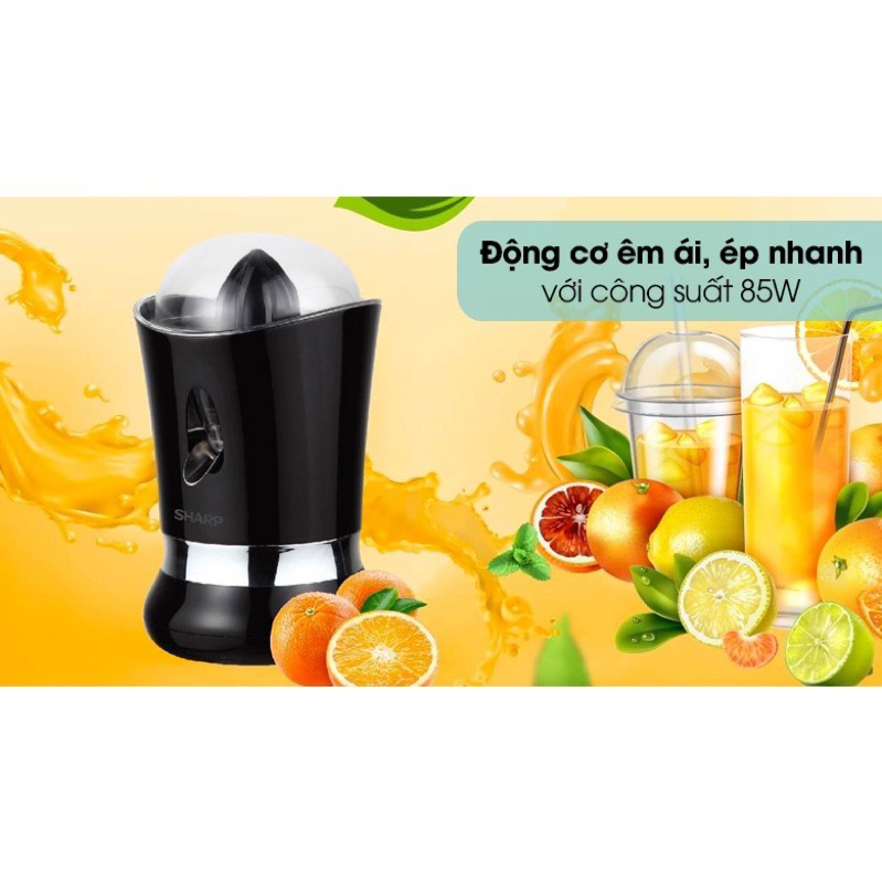 Máy vắt cam Sharp, máy ép cam tự động đảo chiều bằng điện tiện lợi cho bé và gia đình BH :12 tháng
