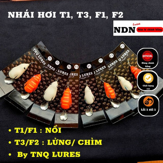 Mồi lure NHÁI HƠI T1,T3,F1,F2 TNQ Lure, mồi giả câu cá lóc action NỔI/ CHÌM