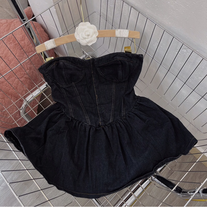 KHOSIBOHOME-Áo ống Jean xoè | BigBuy360 - bigbuy360.vn