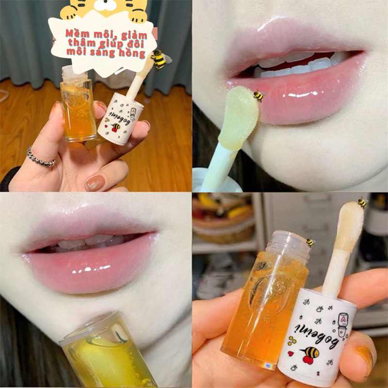 Son dưỡng môi OULESONG chiết xuất mật ong cấp ẩm chống khô nẻ môi